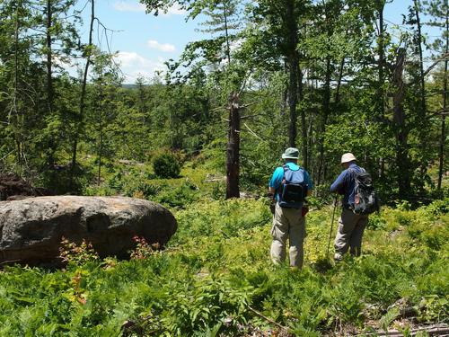 John and Dick on the way to Epsom Mountain in southern New Hampshire