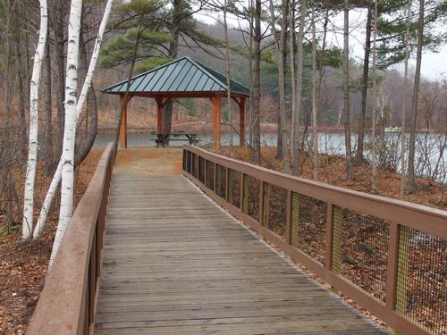 pavilion on Colburn Pond at Barrett Park in Leominster, MA