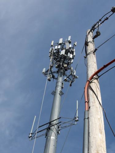 cell tower at Gibbet Hill near Groton in northeastern Massachusetts