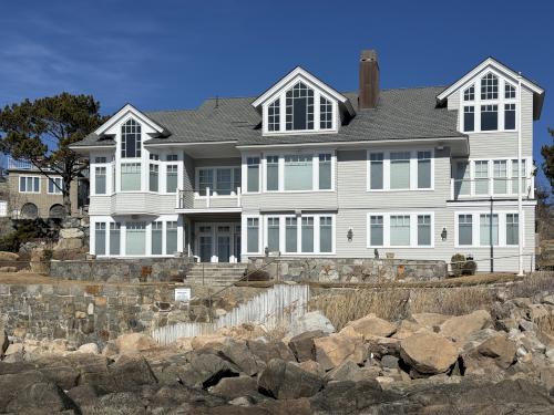 house in March at Good Harbor Beach in eastern MA