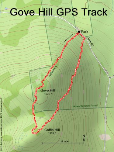 Gove Hill gps track