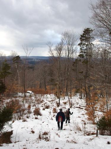 Lance and Dick on a bushwhack to Goves Mountain in New Hampshire