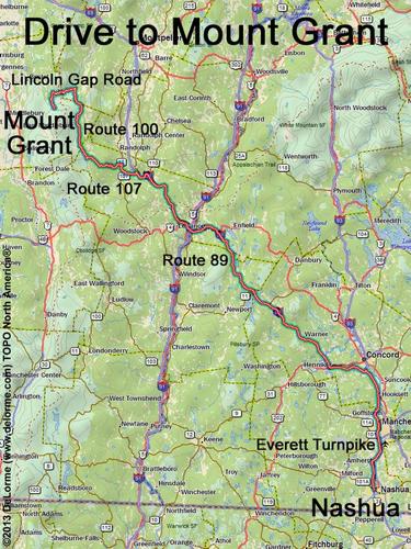 Mount Grant drive route