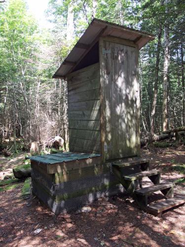 outhouse at Mount Grant in northern Vermont
