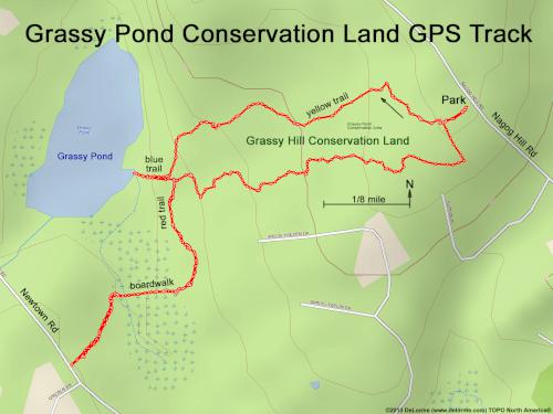 Grassy Pond Conservation Land gps track