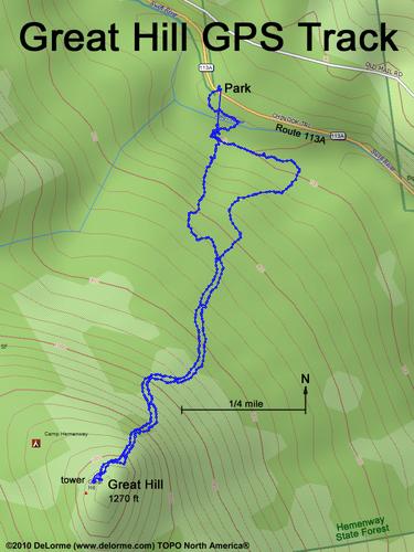 Great Hill gps track