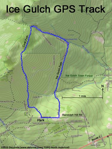 Ice Gulch gps track