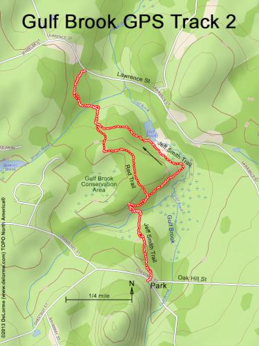 Gulf Brook Conservation Area gps track