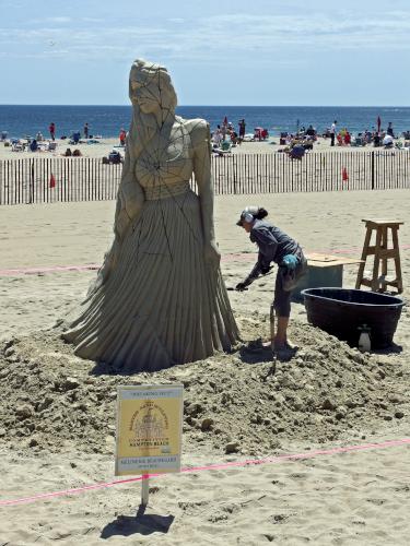 sand sculpture at Hampton Beach in New Hampshire