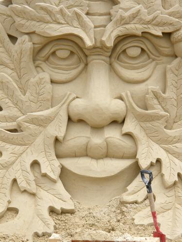sand sculpture at Hampton Beach in New Hampshire