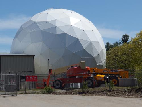 antenna bubble at the MIT Haystack Observatory near Westford in northeastern Massachusetts