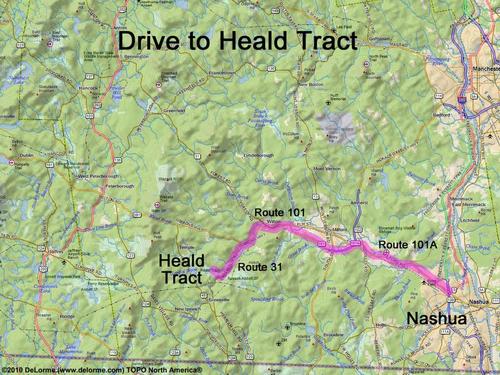 Heald Tract drive route