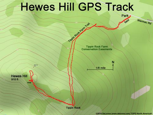 Hewes Hill gps track