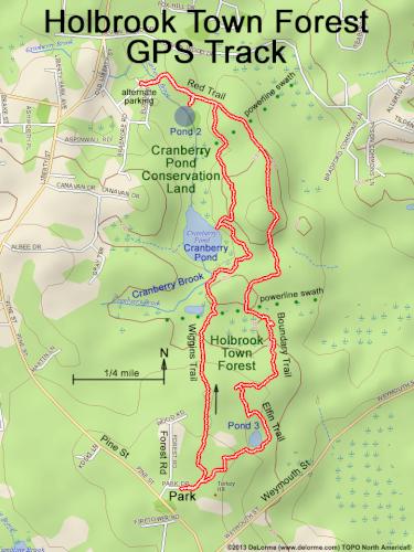 Holbrook Town Forest gps track