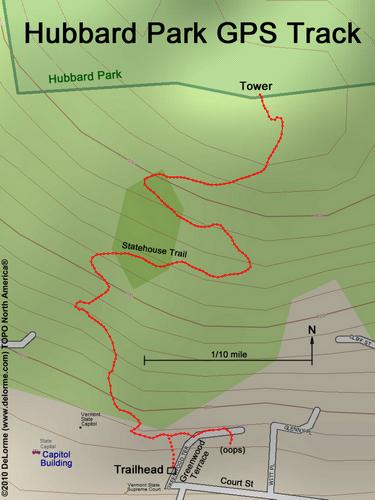 Hubbard Park gps track