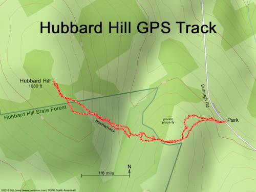 Hubbard Hill gps track