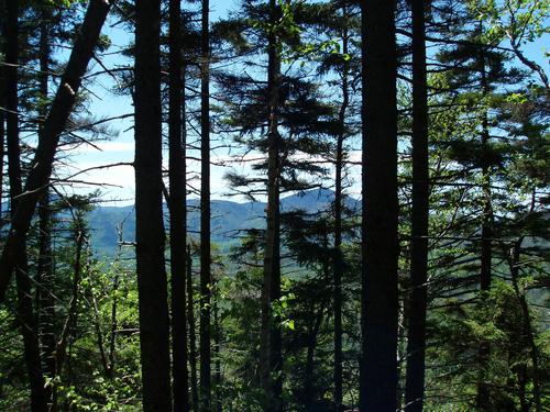 limited view from Mount Huntington East in New Hampshire