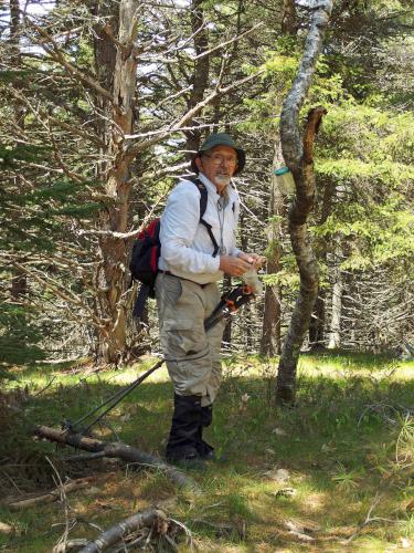 Dick atop Hussey Mountain in New Hampshire