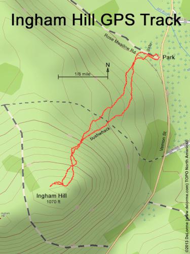 Ingham Hill gps track