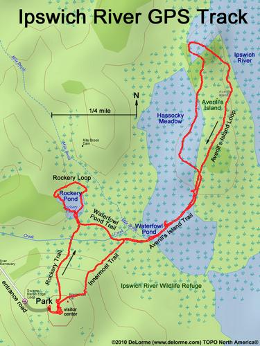 Ipswich River gps track