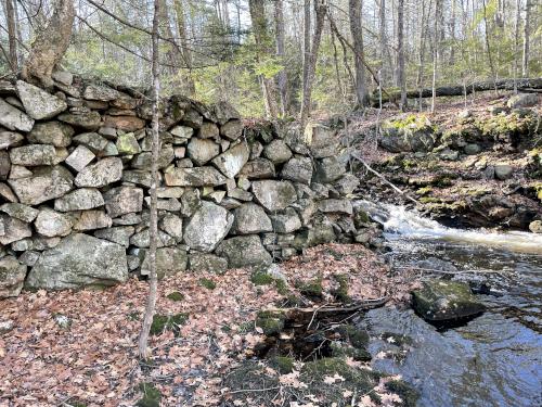 mill-site dam in December at Isinglass River Conservation Reserve in southern New Hampshire