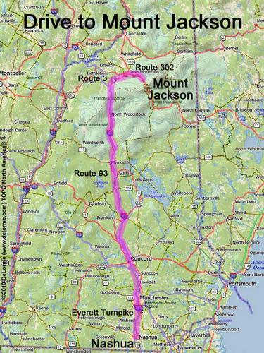 Mount Jackson drive route