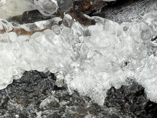 ice art in January at Spirit Falls near Jacobs Hill in north central Massachusetts