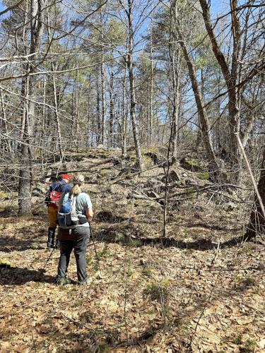 summit in March at Jock Page Hill in southern NH