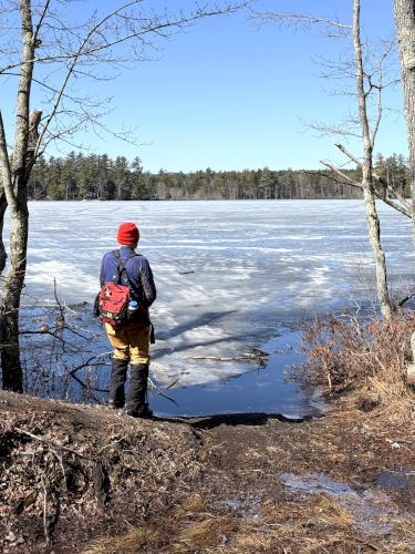 Scott Pond in March near Jock Page Hill in southern NH