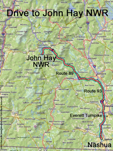 John Hay NWR drive route