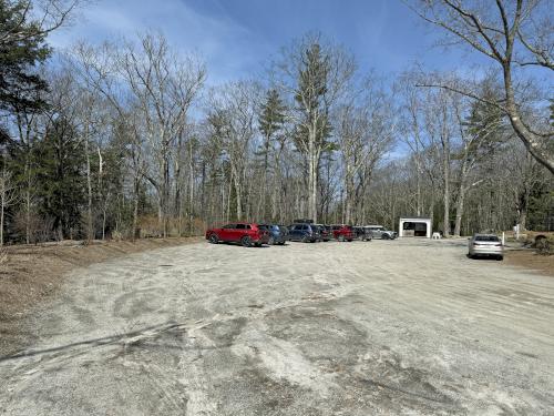 parking in April at John Hay NWR in southern NH