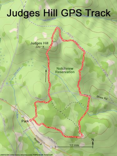 Judges Hill gps track