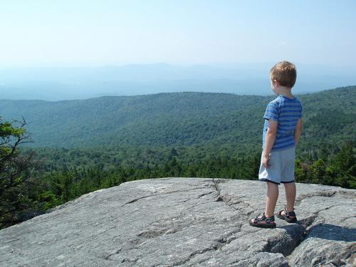 ridge outlook on Mount Kearsarge in New Hampshire