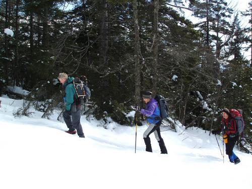 hikers on Kearsarge North in New Hampshire