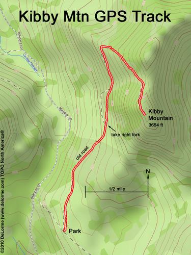 Kibby Mountain gps track