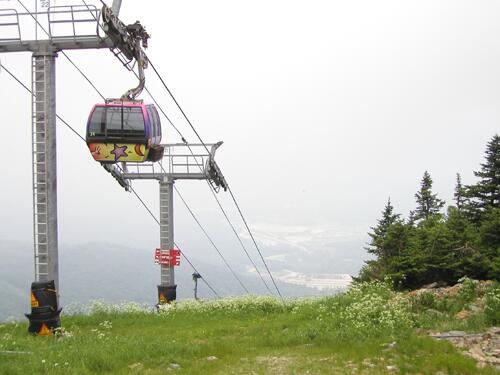 gondola on Killington Peak in Vermont