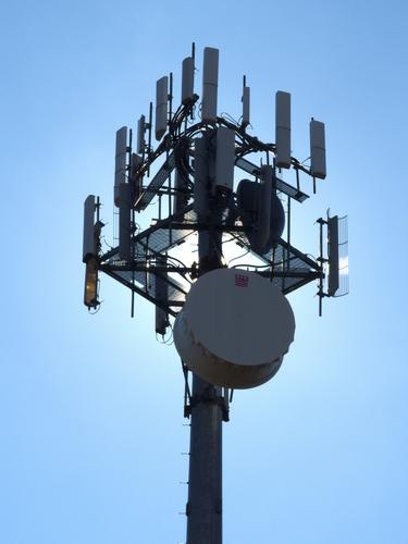 communications tower near the summit of King Hill in southern New Hampshire