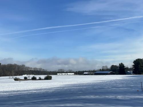 UNH experimental farm in December at Kingman Farm near Durham in southeast New Hampshire