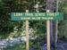 parking sign at the trailhead to Laraway Mountain VT