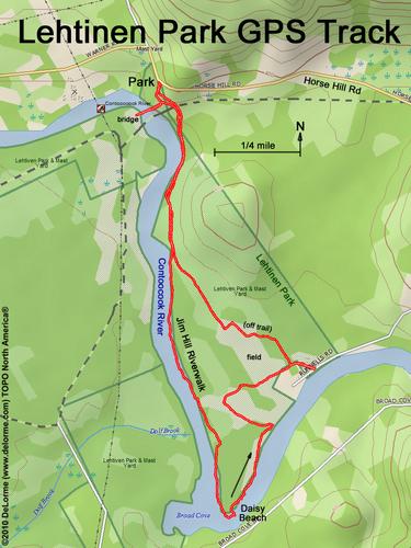 Lehtinen Park gps track