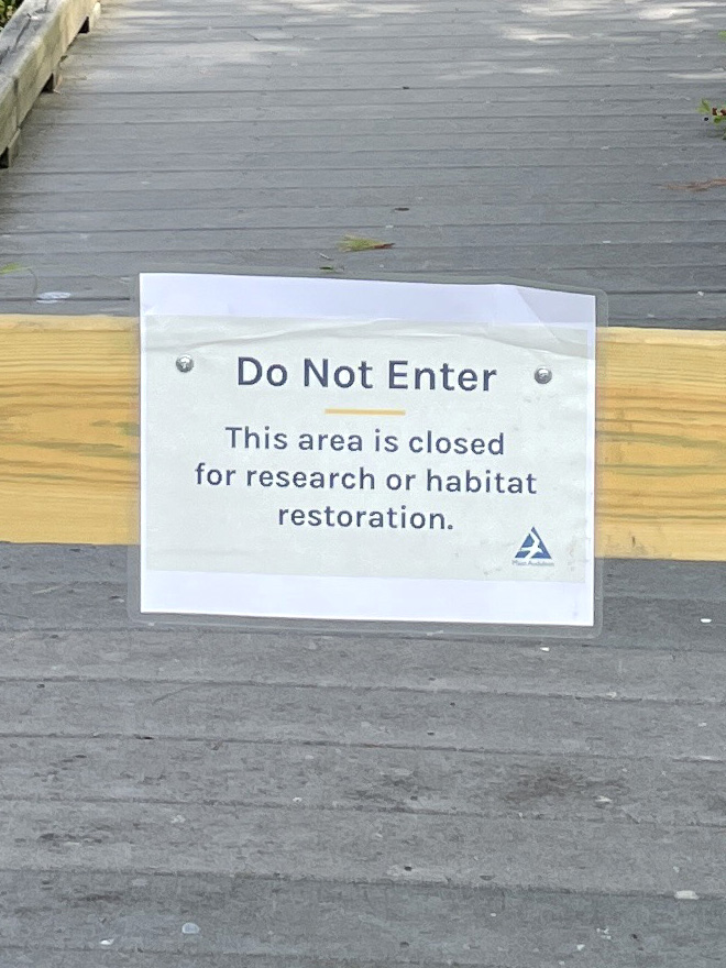 closed trail in August from Lenox Mountain in southwestern Massachusetts