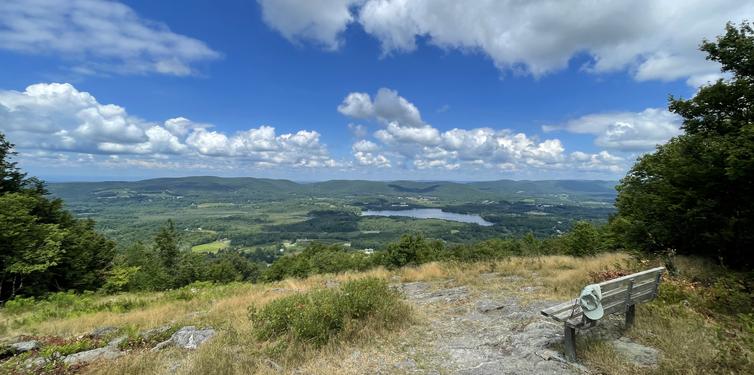 view in August from Lenox Mountain in southwestern Massachusetts