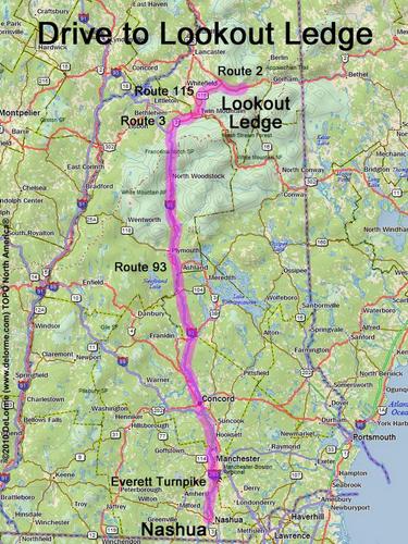 Lookout Ledge drive route