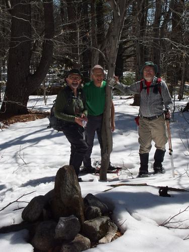 Dick, Fred and John at the summit of Lyman Mountain in New Hampshire