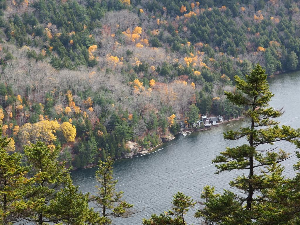 View over Long Pond from Mansell Mountain in Acadia National Park, Maine