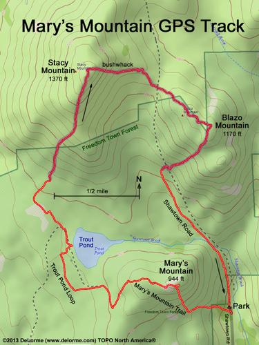 Mary's Mountain gps track