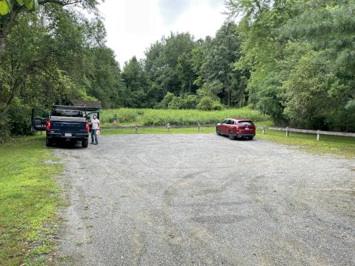 parking in August at Mason Hill in northwest MA