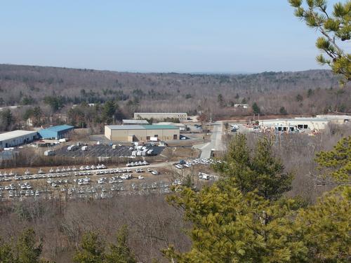 view west from Mount Miner in southern New Hampshire