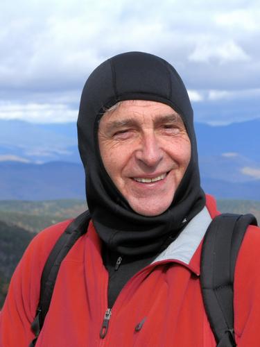 hiker on Moat Mountain in New Hampshire