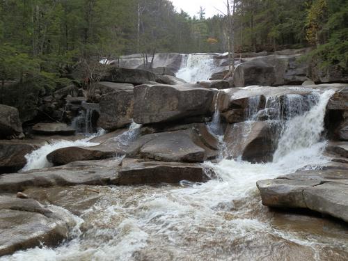 Diana's Baths on the trail to Moat Mountain in New Hampshire